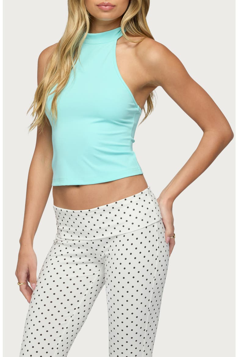 Ikara Halter Top, Alternate, color, AQUA