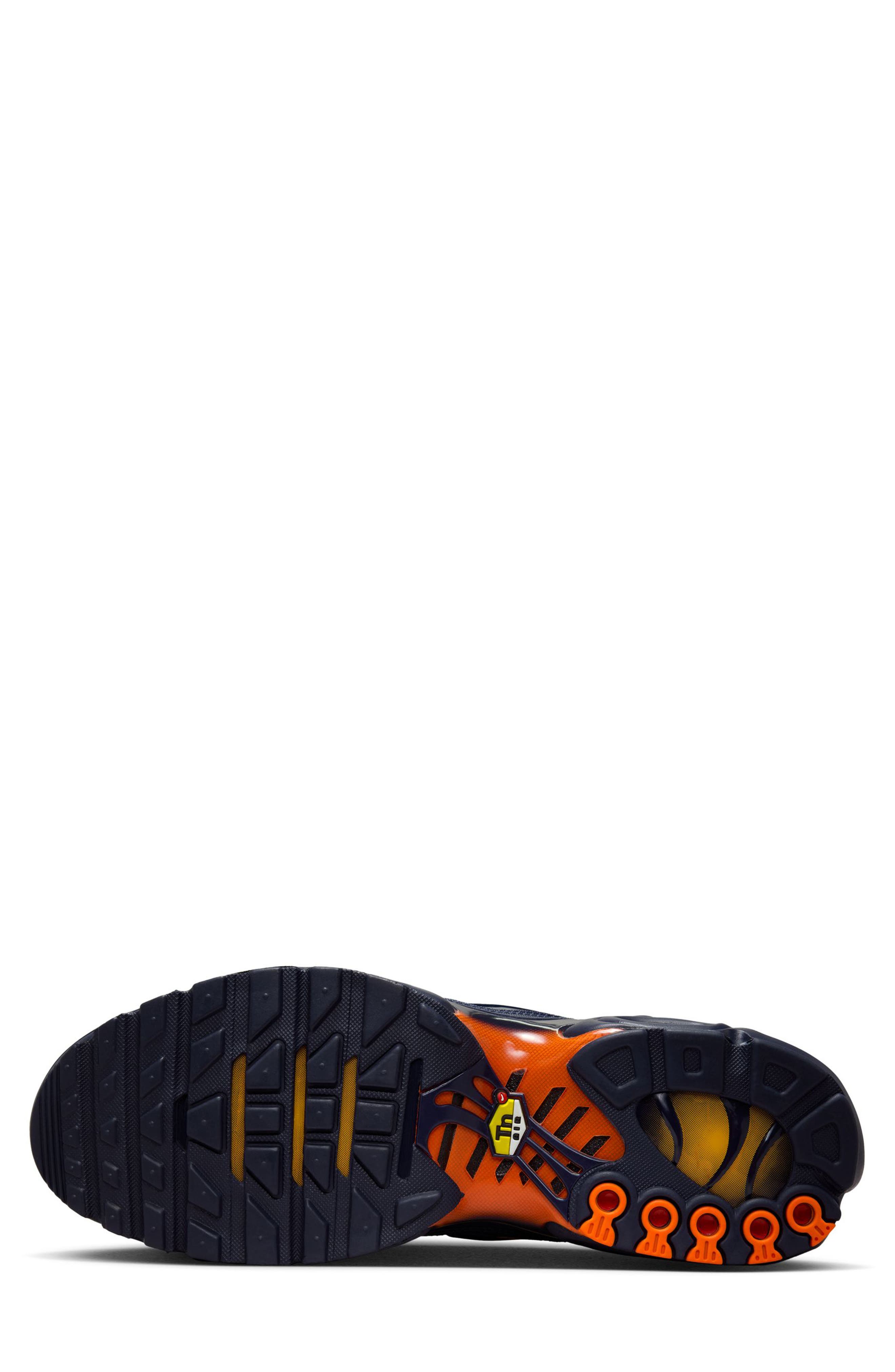 Air Max Plus Sneaker, Alternate, color, LEMON/ CRIMSON/ ORANGE/ BLUE