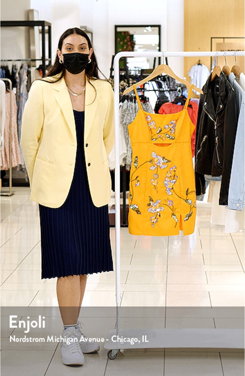 Cutout Floral Sequin Minidress, sales video thumbnail