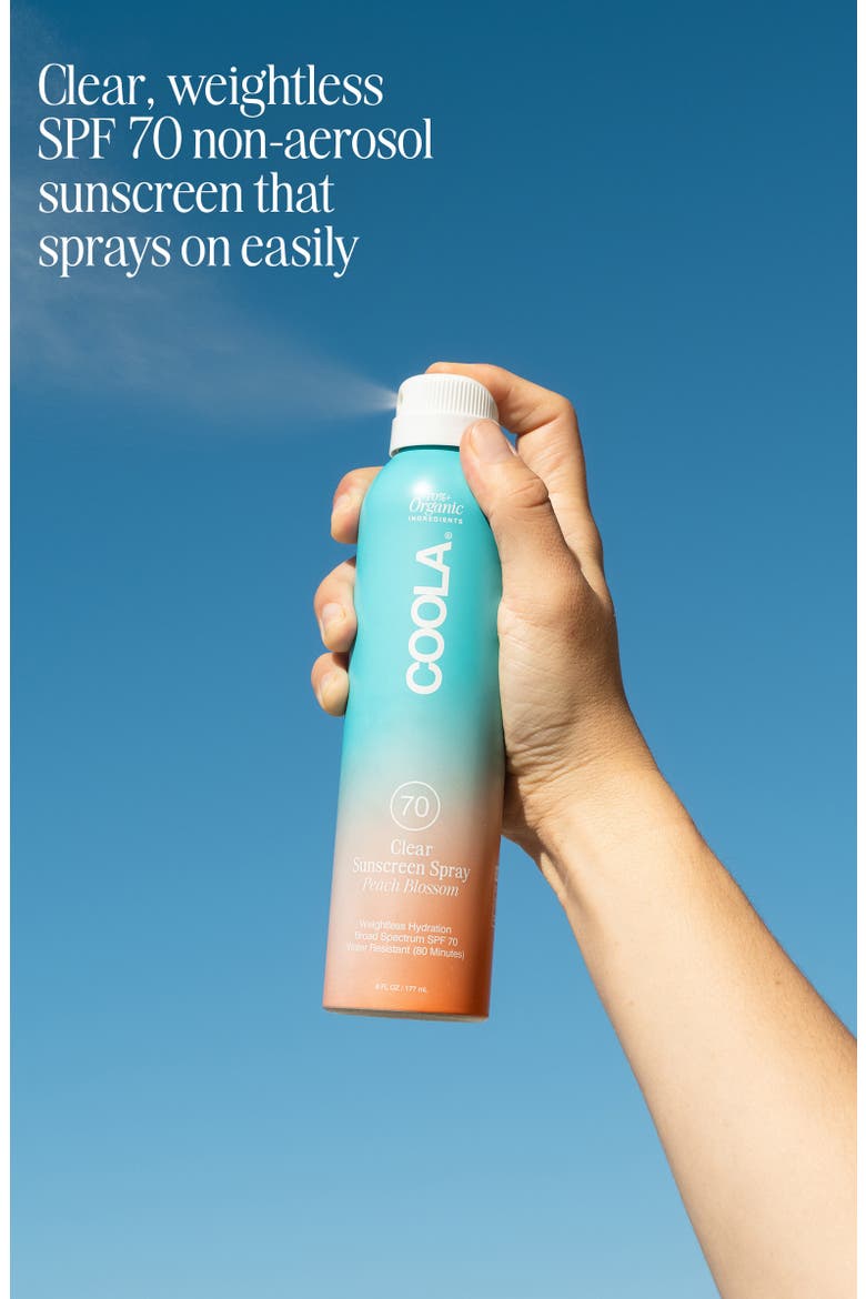 Suncare Classic Sunscreen Spray Peach Blossom SPF 70, Alternate, color, NO COLOR