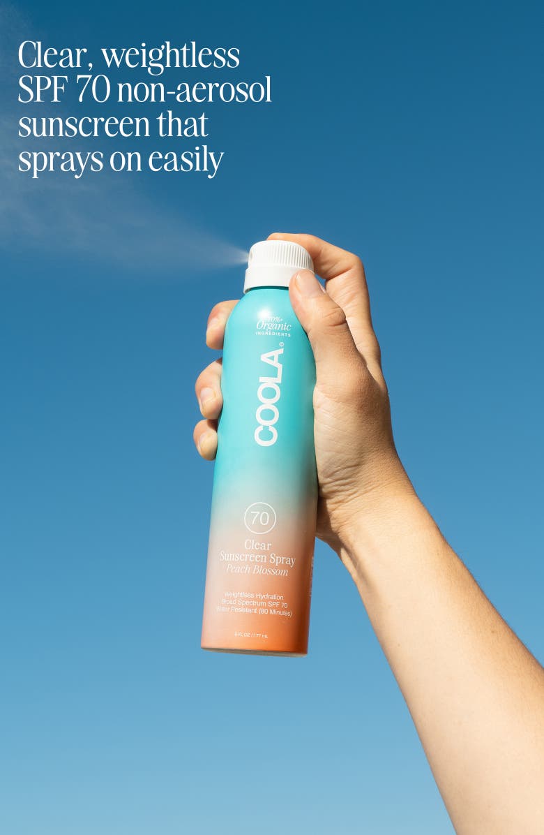 COOLA<sup>®</sup> Suncare Classic Sunscreen Spray Peach Blossom SPF 70, Alternate, color, 