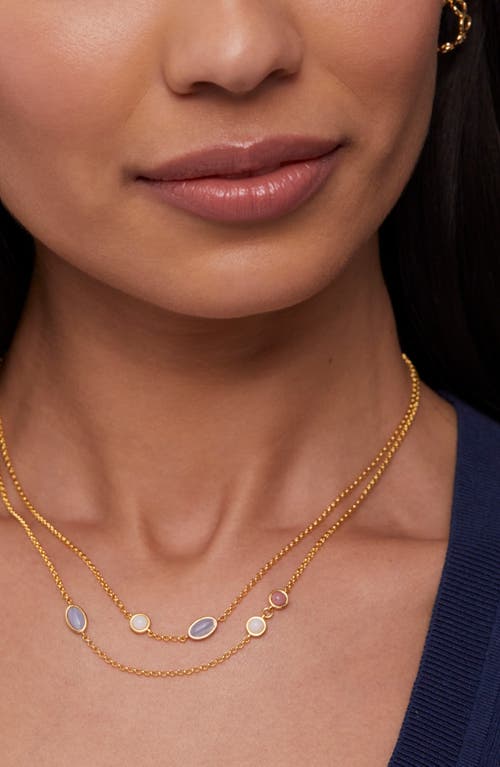 Estella Bartlett Multistone Layered Necklace In Gold