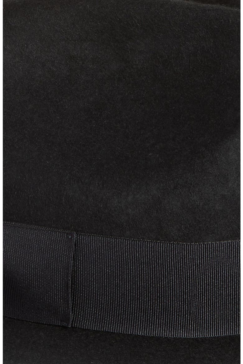 Maison Wool Felt Fedora, Alternate, color, BLACK