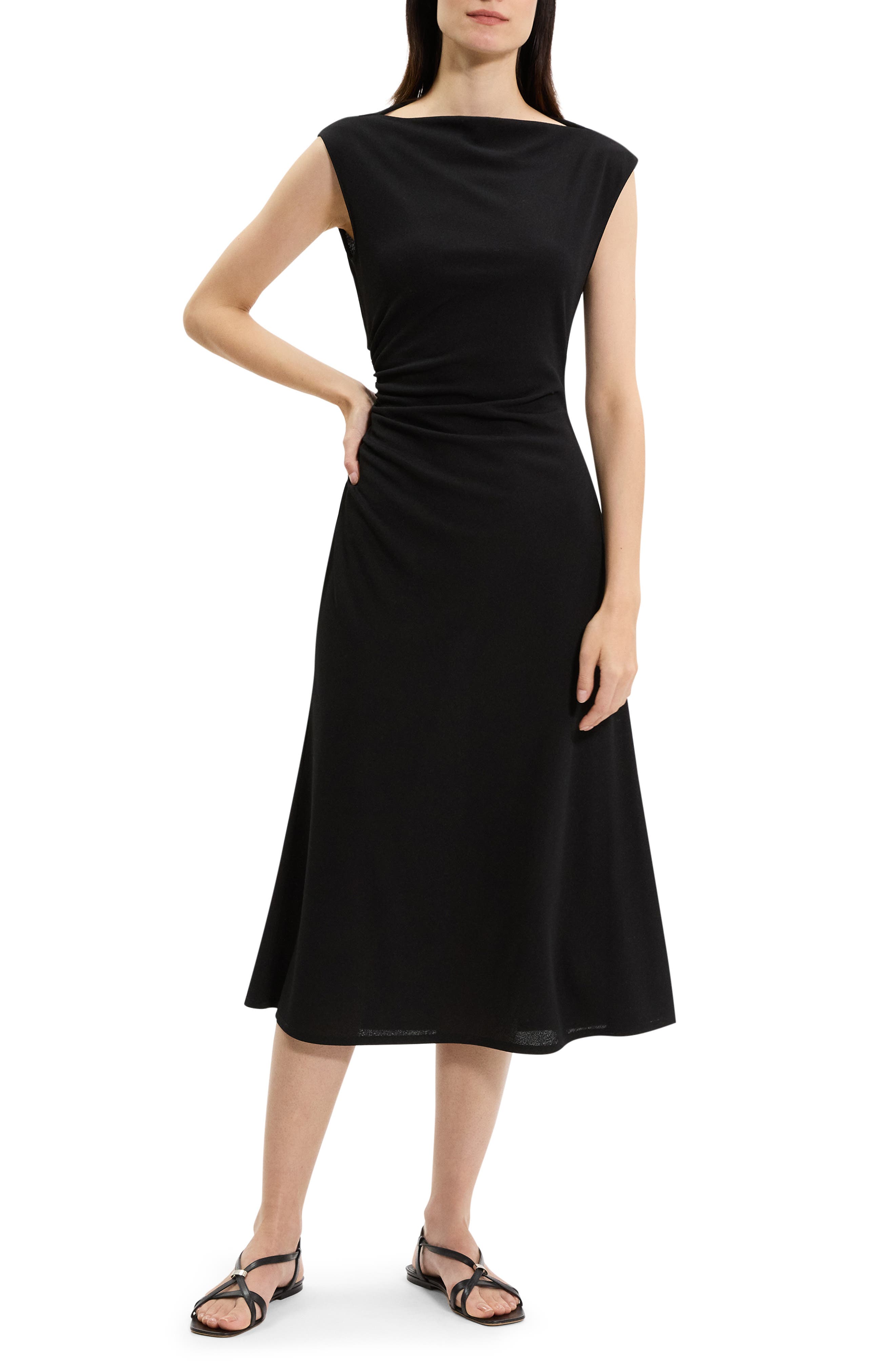 Bateau Neck Knit Dress