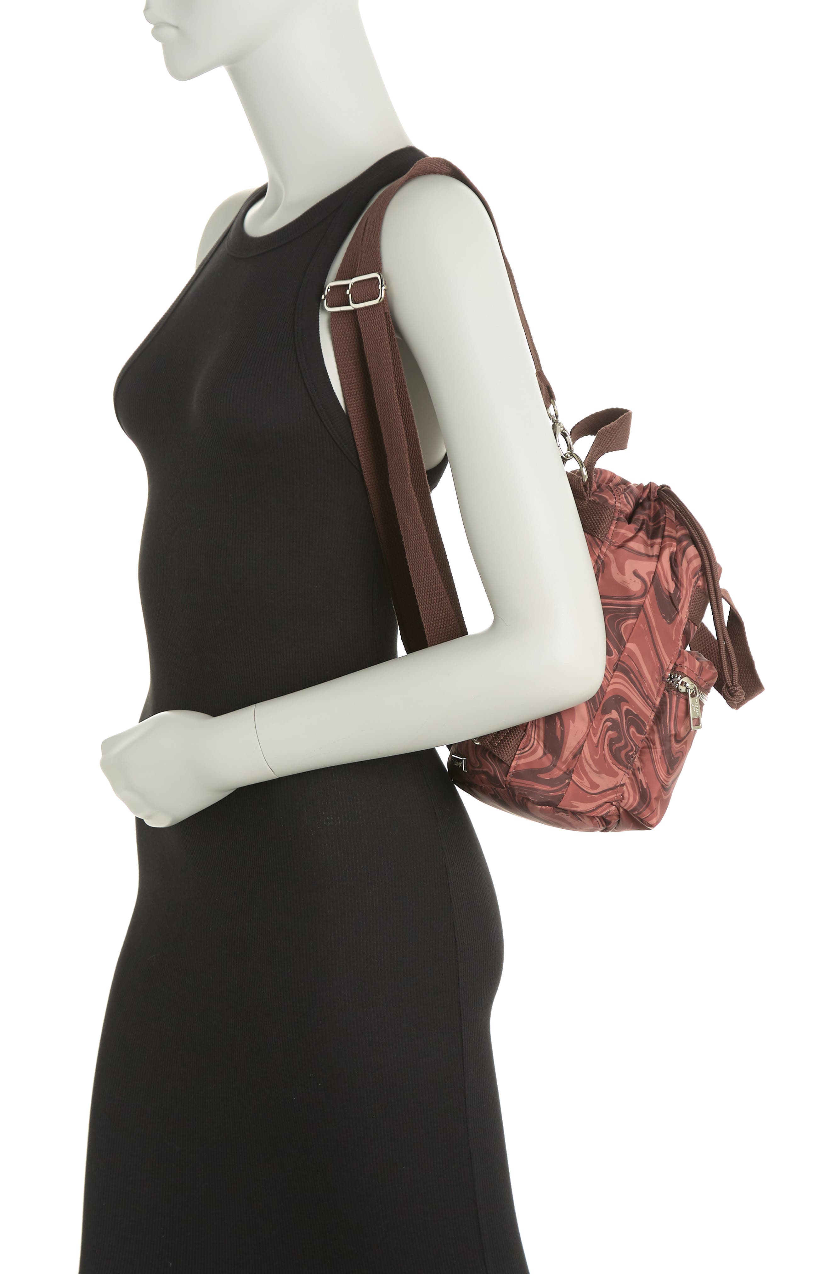 Madden Girl Recycled Soft Nylon Backpack, Alternate, color, 
