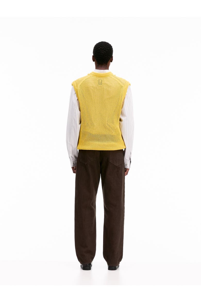 Knitted Vest, Alternate, color, Dry Sunflower