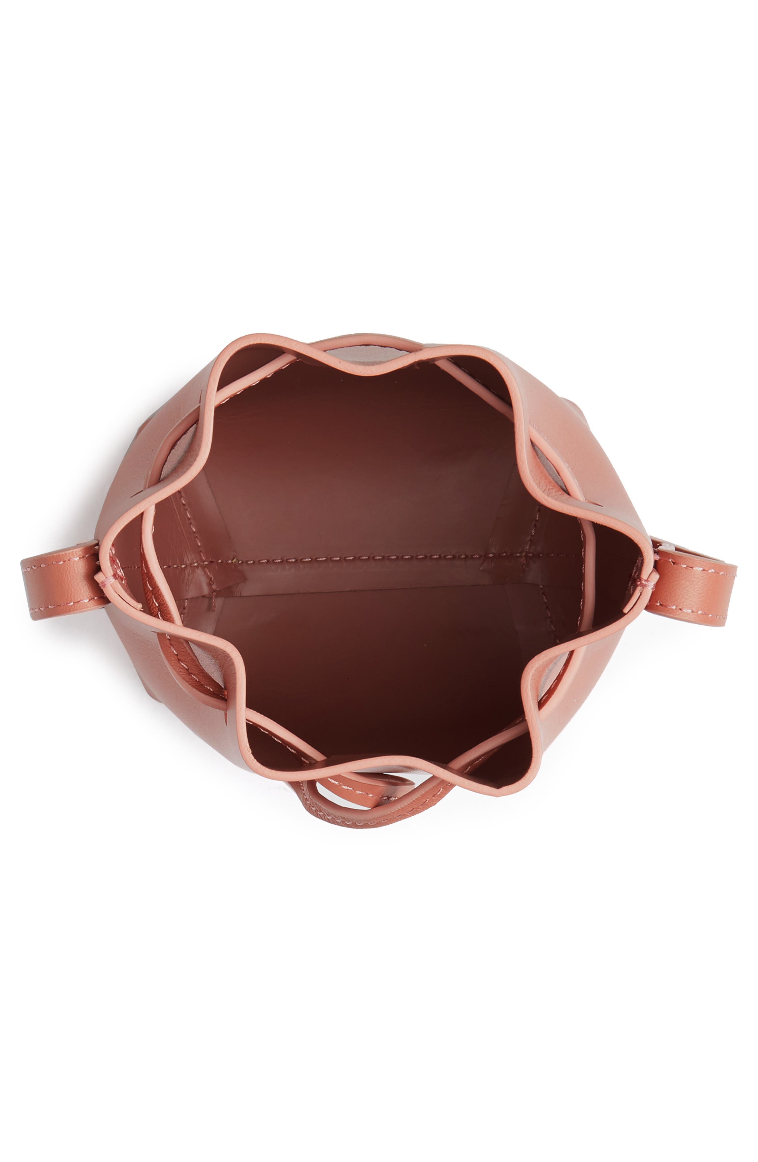 Baby Leather Bucket Bag, Alternate, color, BLUSH