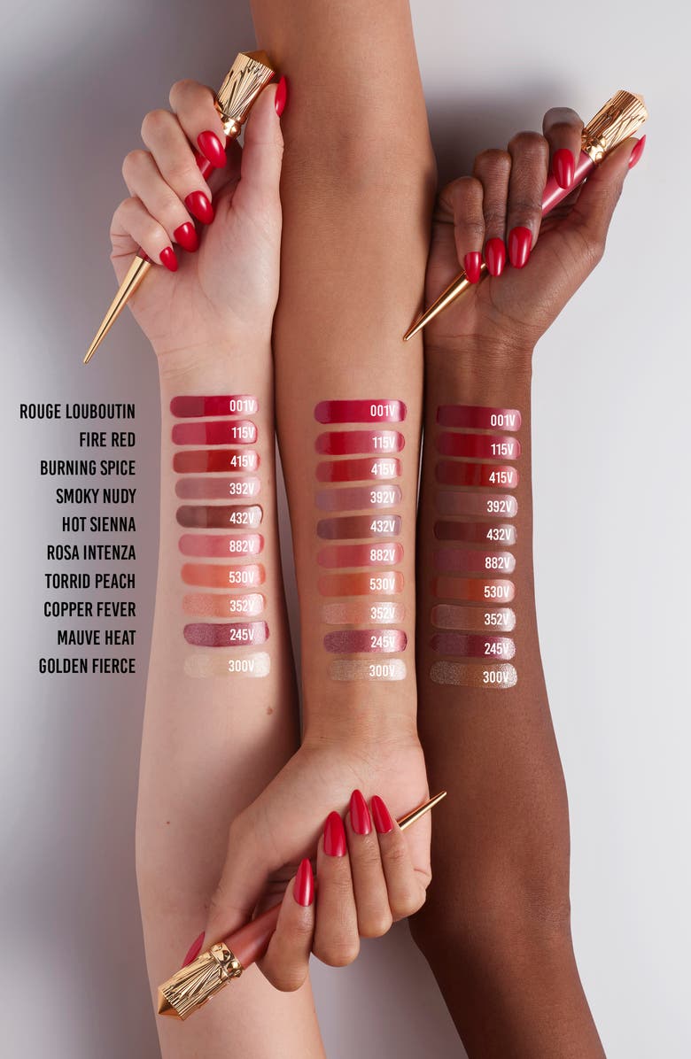 Christian Louboutin Rouge Stiletto Vinyl Gloss, Alternate, color, Hot Sienna