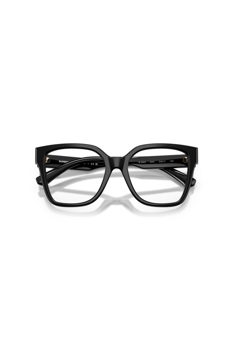 51mm Square optical glasses, Alternate, color, Black