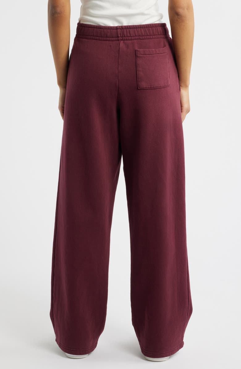 PacSun Wide Leg Sweatpants, Alternate, color, Wine