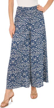 Vince Camuto Smocked Waist Wide Leg Pants