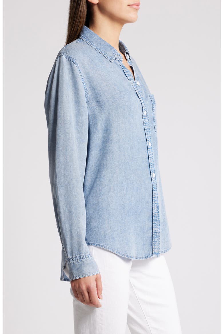 Ingrid Chambray Shirt, Alternate, color, MED VINTAGE CLOUD WASH