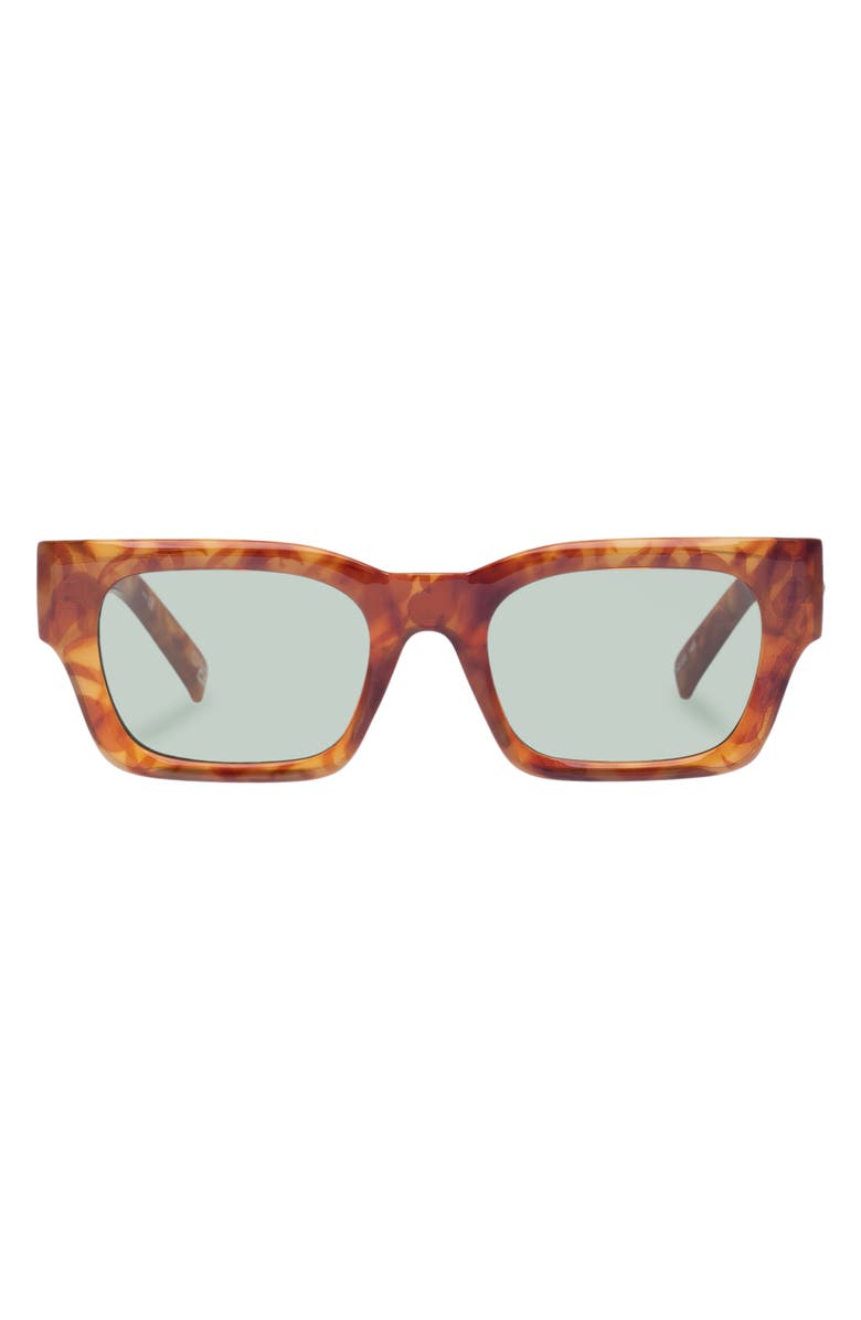 Le Specs Shmood 52mm Rectangular Sunglasses, Main, color, Amber Haze
