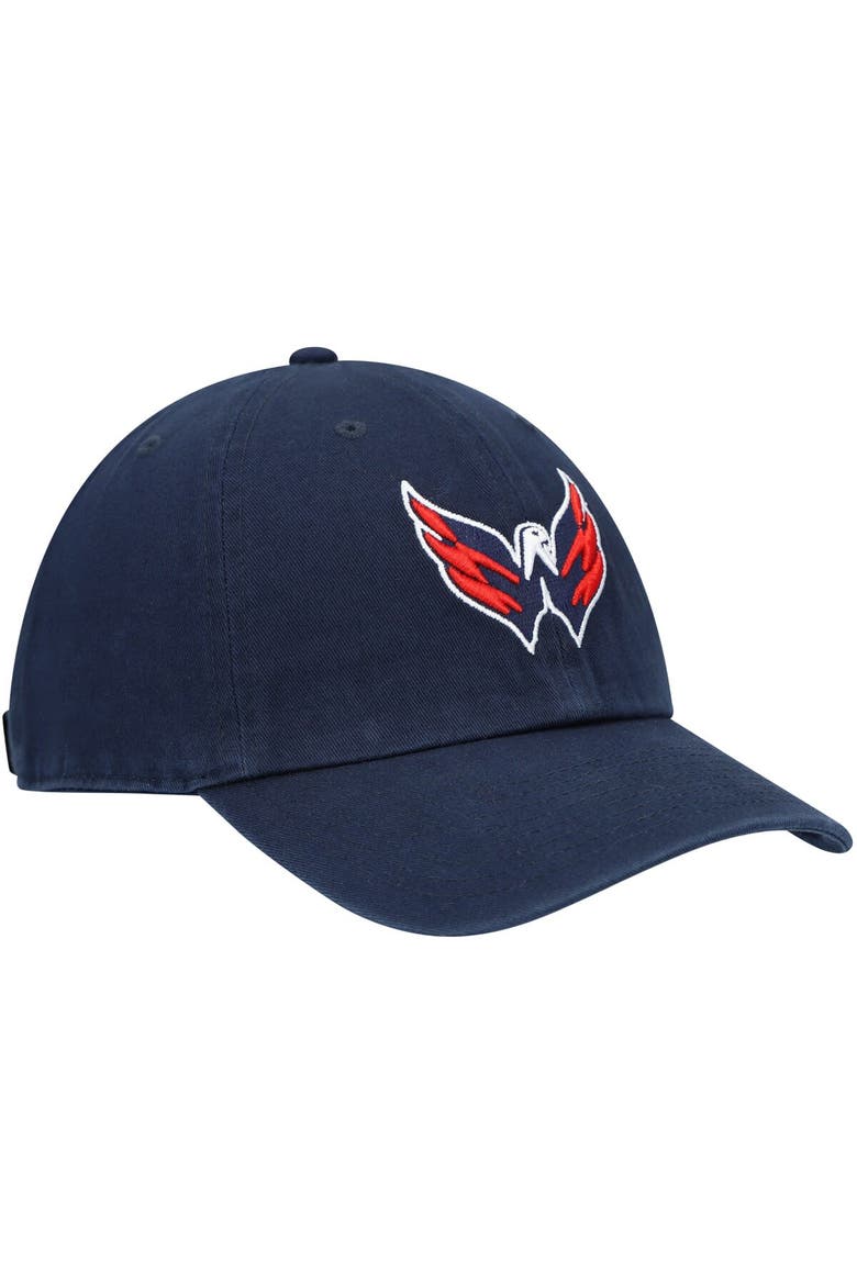Men's '47 Navy Washington Capitals Eagle Clean Up Adjustable Hat, Alternate, color, Navy