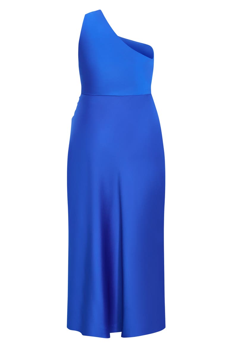 Joy One-Shoulder Maxi Dress, Alternate, color, CERULEAN