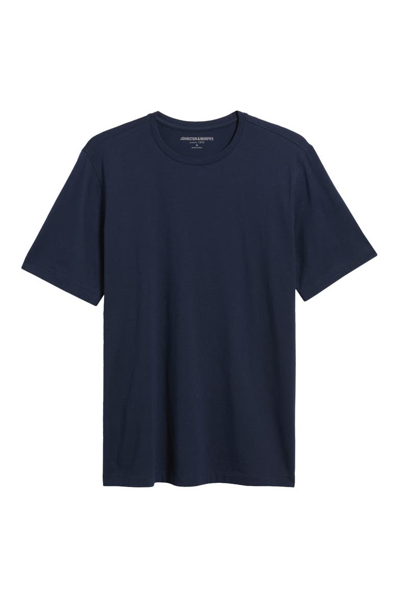 Essential Pima Cotton & Modal T-Shirt, Alternate, color, NAVY