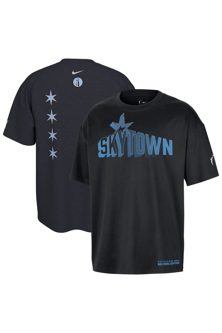 Unisex Nike Black Chicago Sky Standard Issue Rebel Edition T-Shirt, Main, color, Black