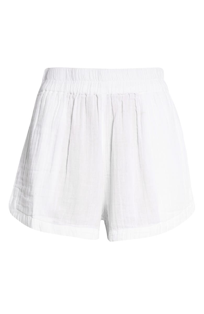 Rip Curl Premium Cotton Gauze Surf Shorts, Alternate, color, White