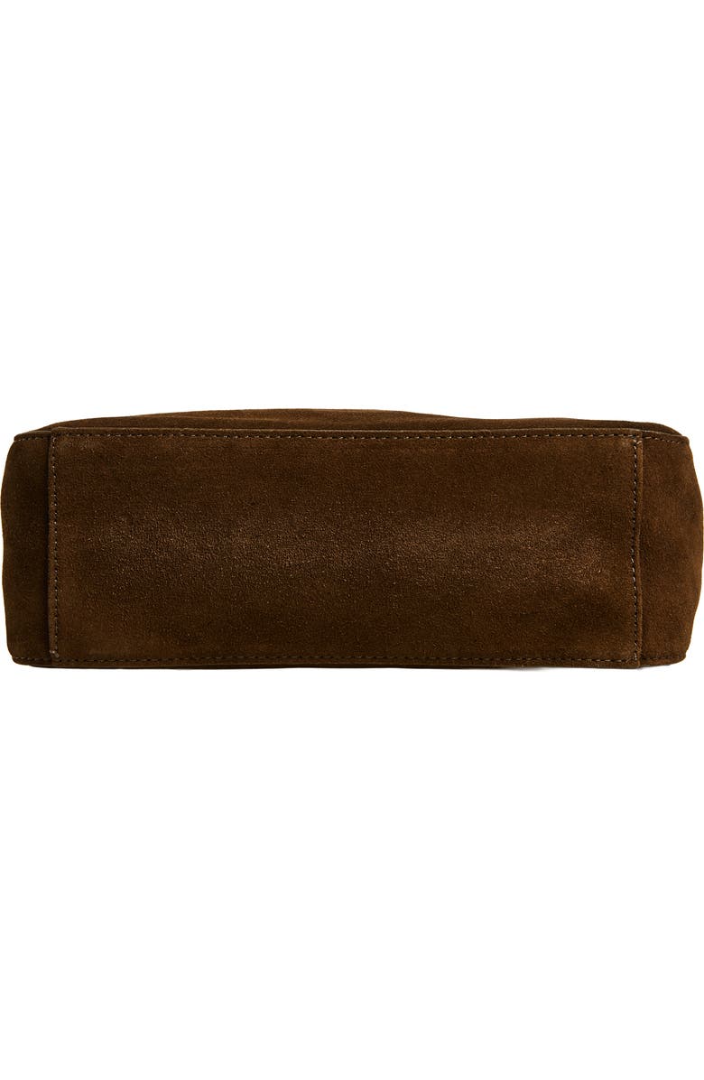 STAUD Mel Suede Shoulder Bag, Alternate, color, Truffle