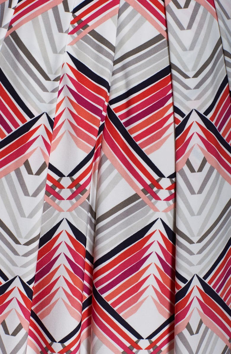 Eliza J Print Jersey Halter Maxi Dress, Alternate, color, 