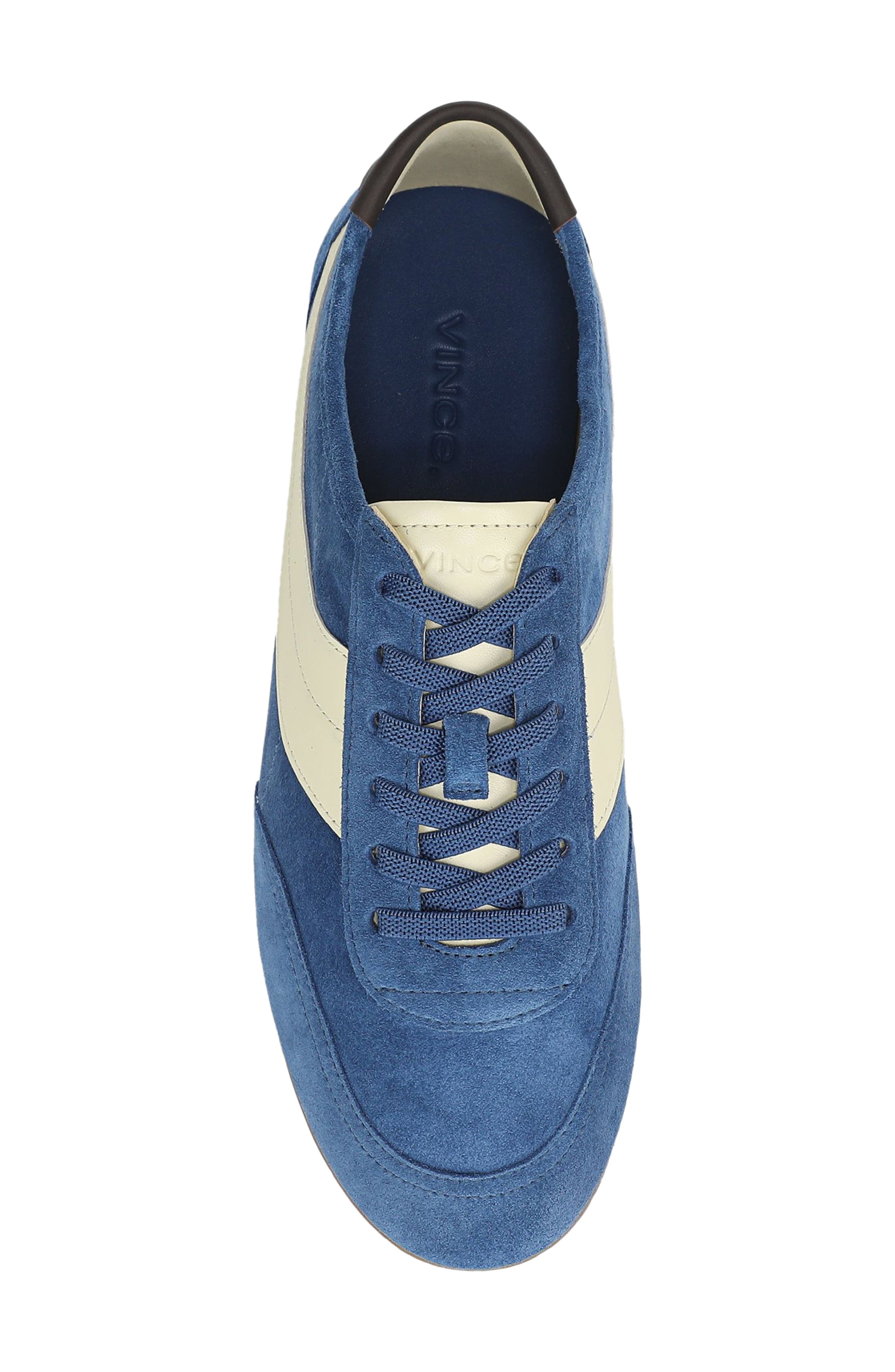 LA Runner Sneaker, Alternate, color, INDIGO/ STRAW SEED