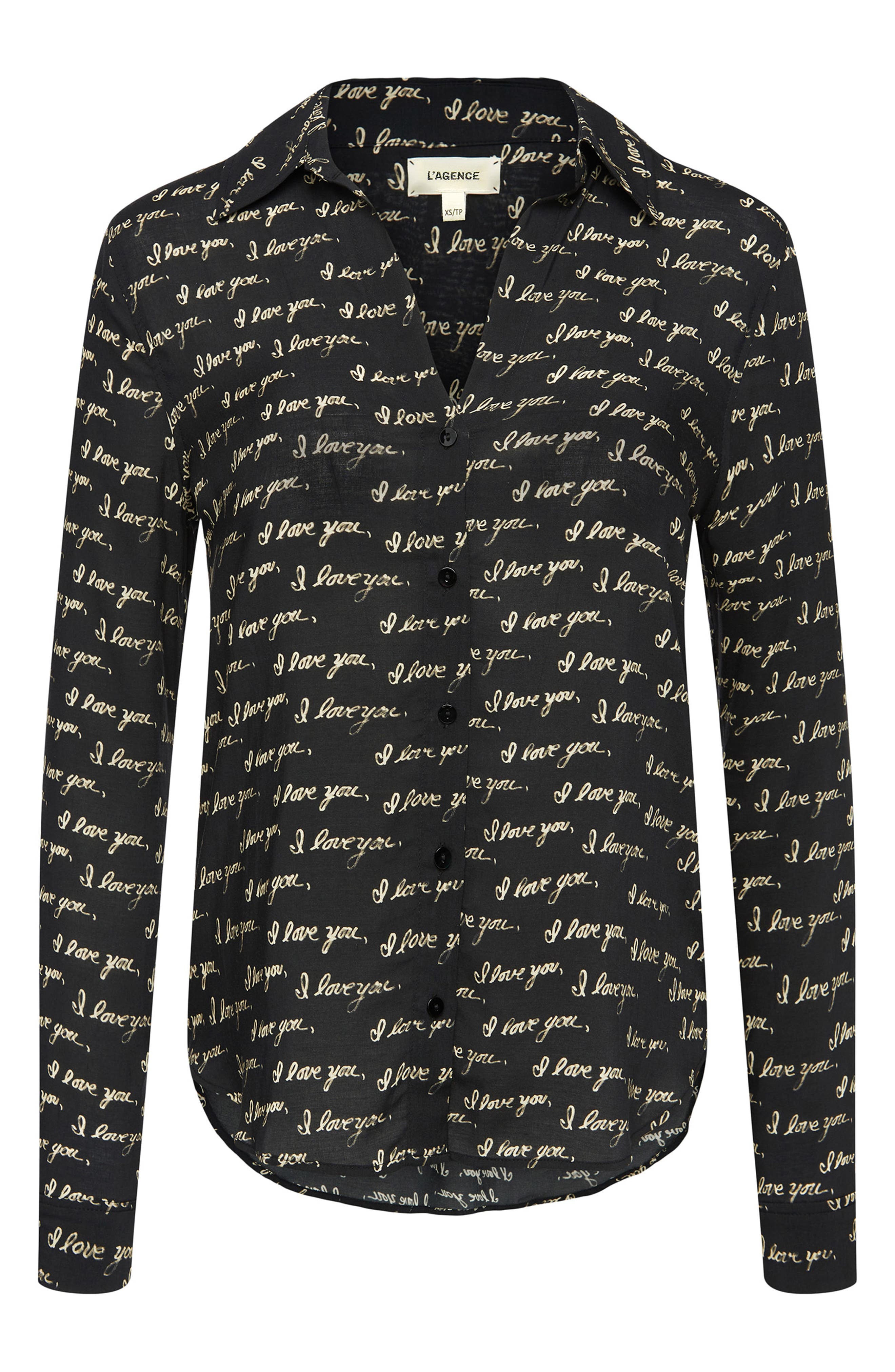 L'AGENCE Holly Button-Up Blouse (Women) | Nordstromrack
