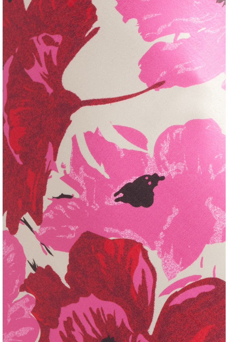 Faye Floral Print Slipdress, Alternate, color, FUCHSIA FLORAL