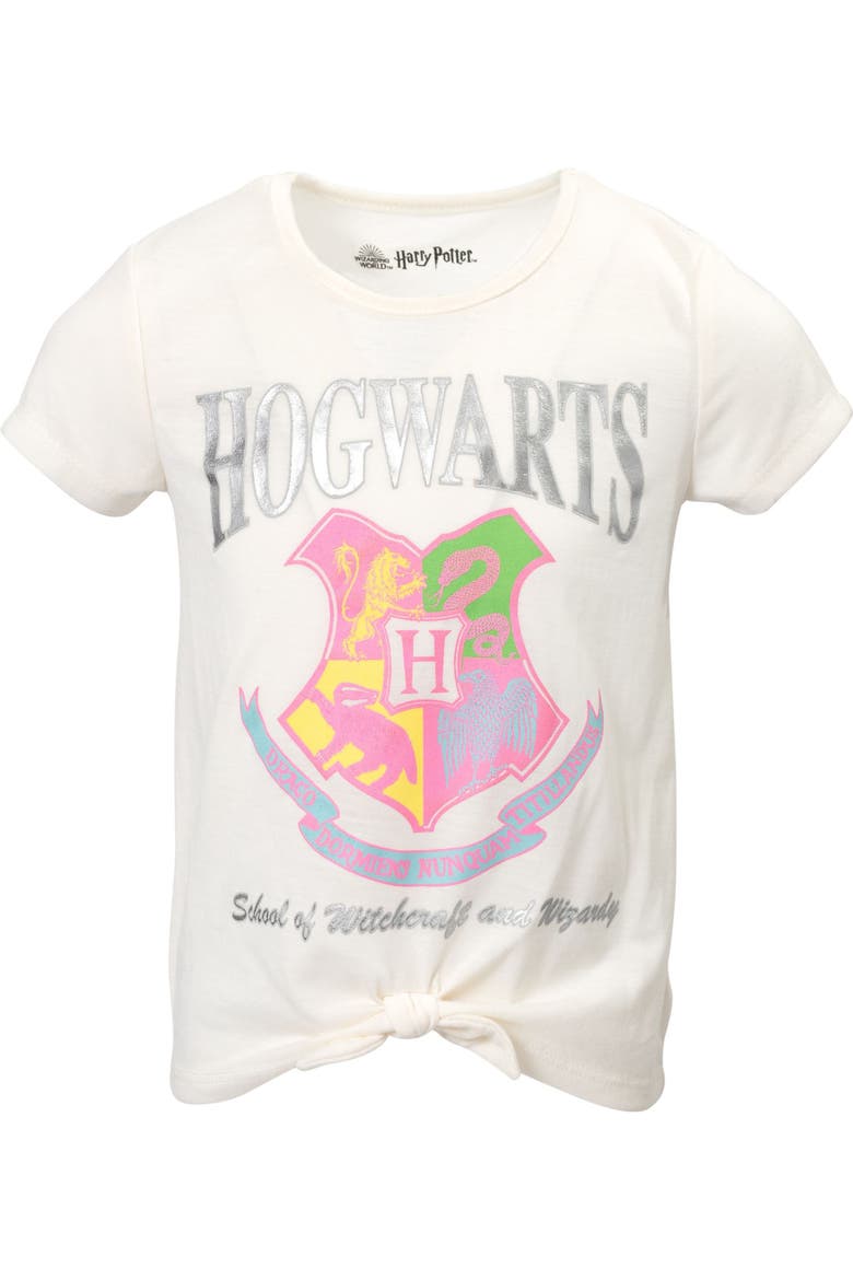 T-Shirt and French Terry Shorts Set, Alternate, color, Ivory and Pink