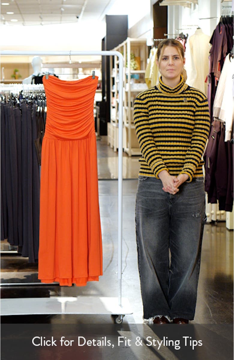 Santal Strapless Jersey Midi Dress, sales video thumbnail