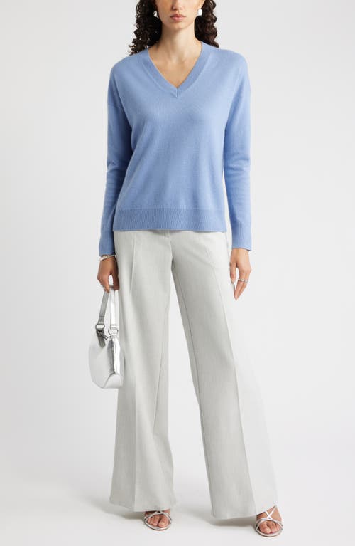 Nordstrom V-neck Cashmere Sweater In Blue