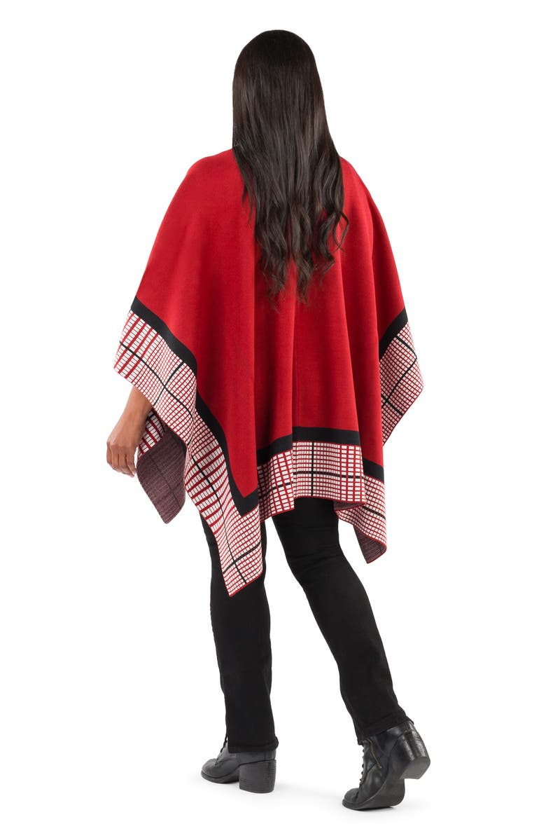 Patricia Nash Plaid Border Ruana, Alternate, color, 