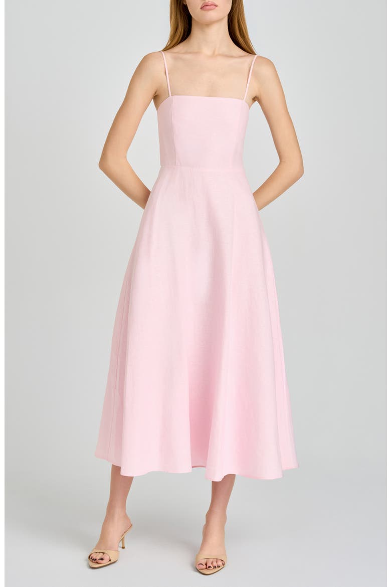 x Styled by COCO! Josefina Linen Blend Dress, Main, color, LIGHT PINK