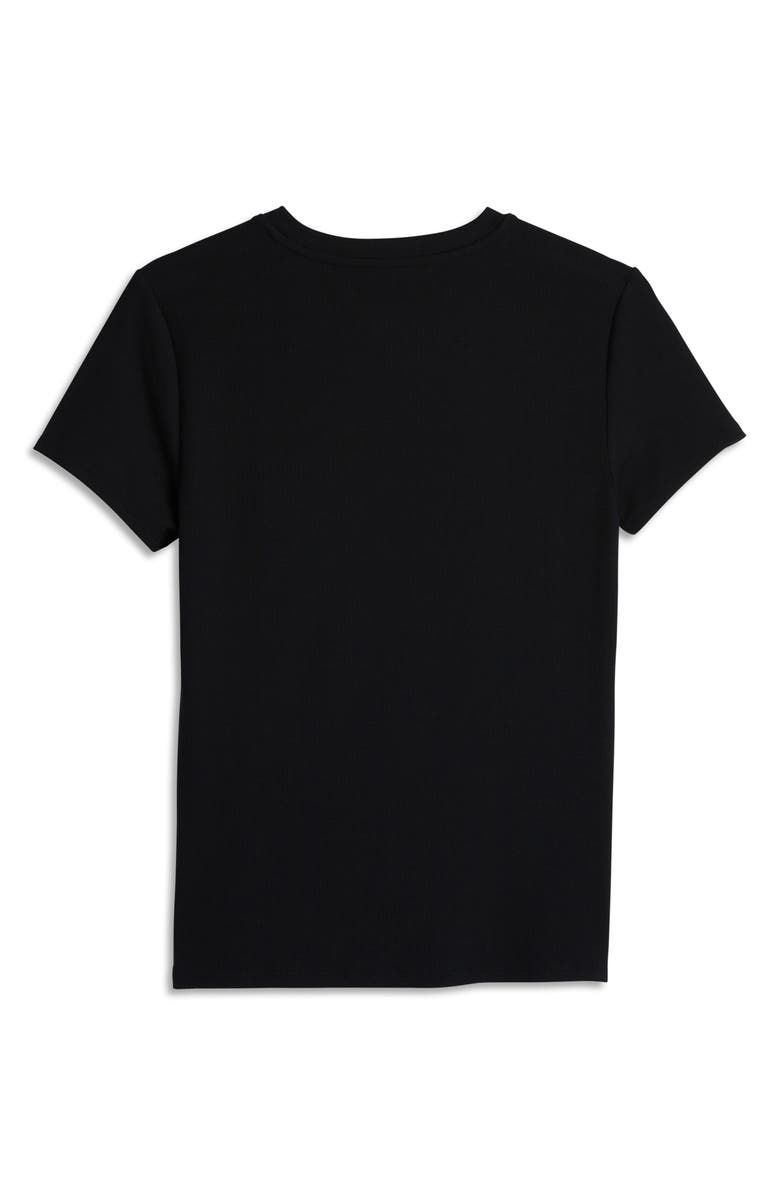 TomboyX Short Sleeve Rib T-Shirt, Alternate, color, Black