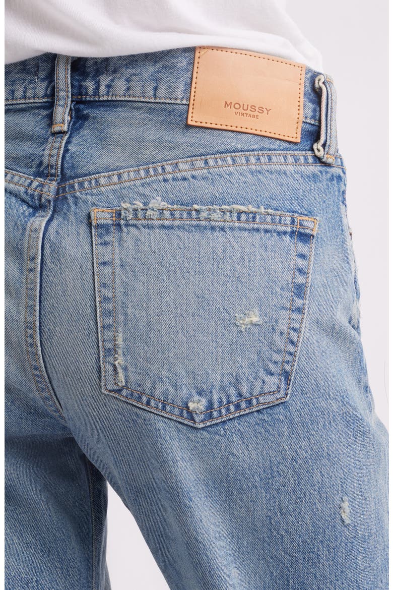 Kossuth Distressed Raw Hem Straight Leg Jeans, Alternate, color, LIGHT BLUE