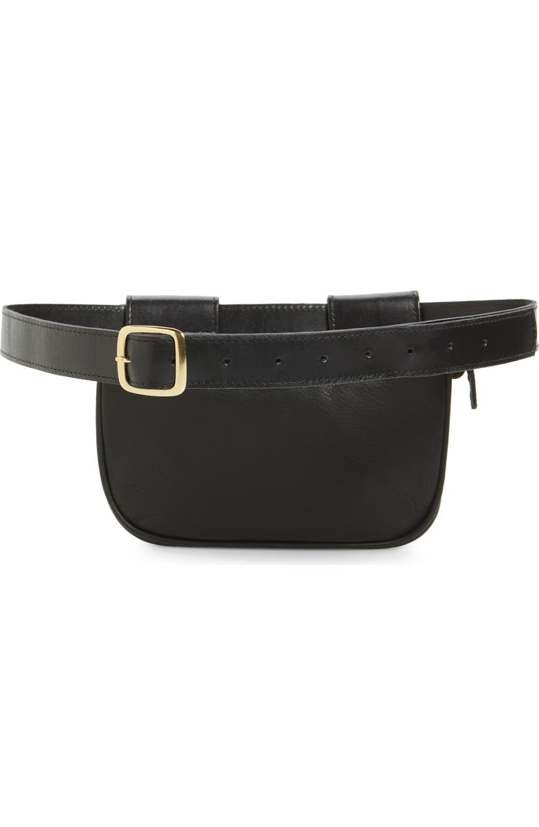 Clare V. Leather Belt Bag, Alternate, color,