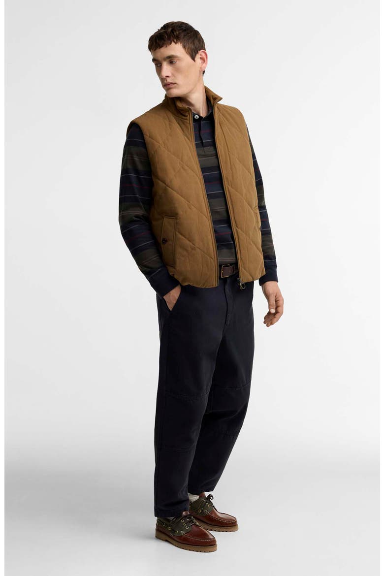 Corden Quilted Gilet, Alternate, color, DARK SANDSTONE