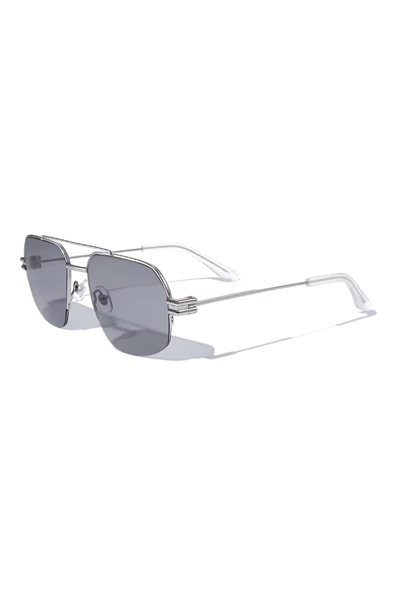 Charlie 56mm Aviator Sunglasses, Alternate, color, Black