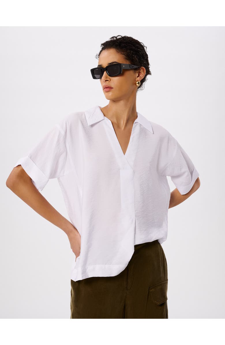 Whistles Sasha Relaxed Shirt, Main, color, White