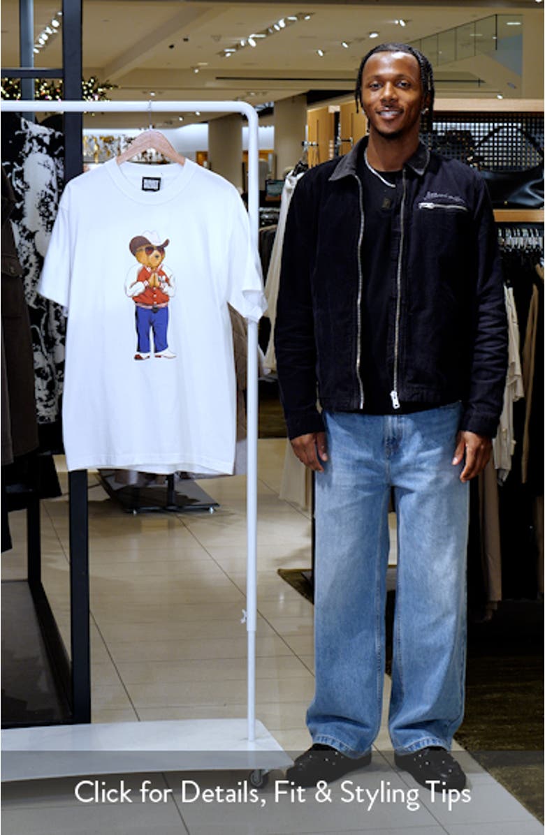 Hee Haw Bear Cotton Graphic T-Shirt, sales video thumbnail