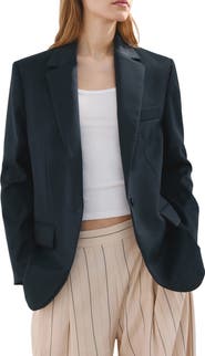 MANGO Notch Lapel Blazer