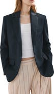 MANGO Notch Lapel Blazer