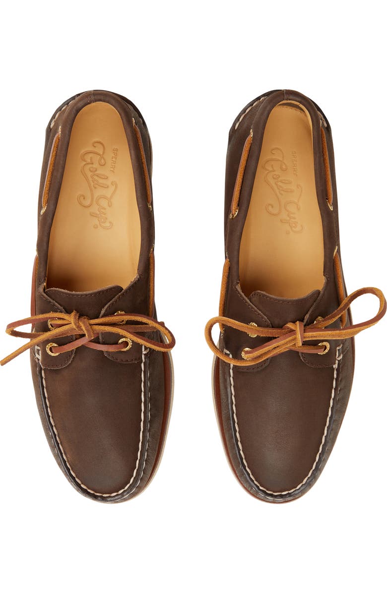Sperry Gold Cup Authentic Original 2-Eye Boat Shoe, Alternate, color, Brown