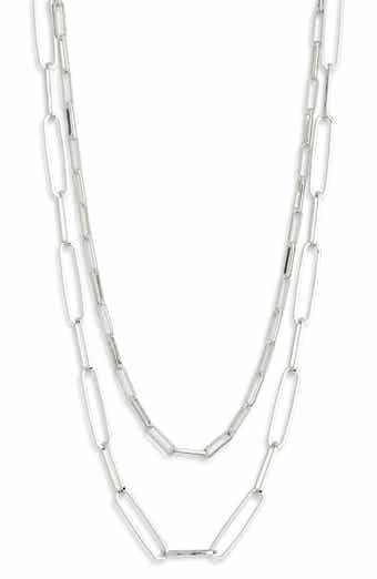 NORDSTROM RACK Set of Two Mixed Chain Necklaces