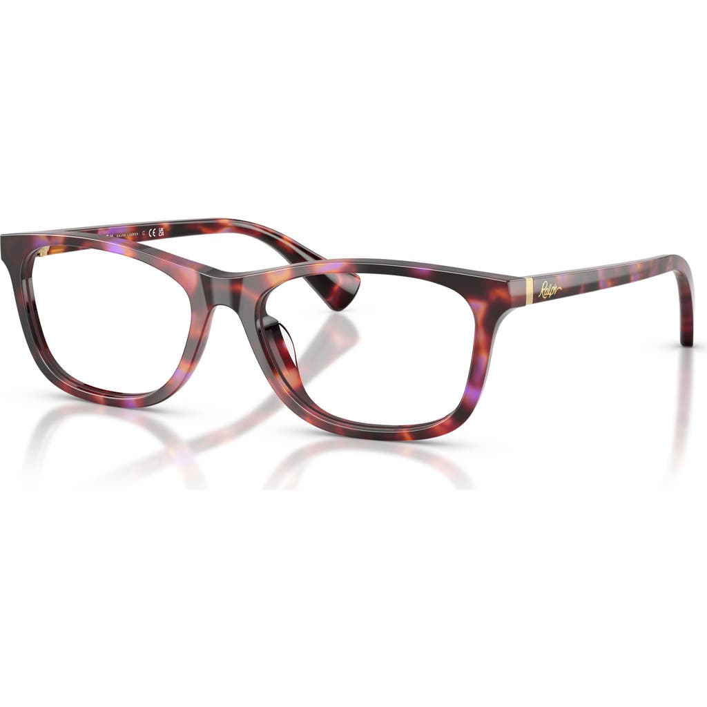 Ralph 53mm Rectangle Optical Glasses In Brown