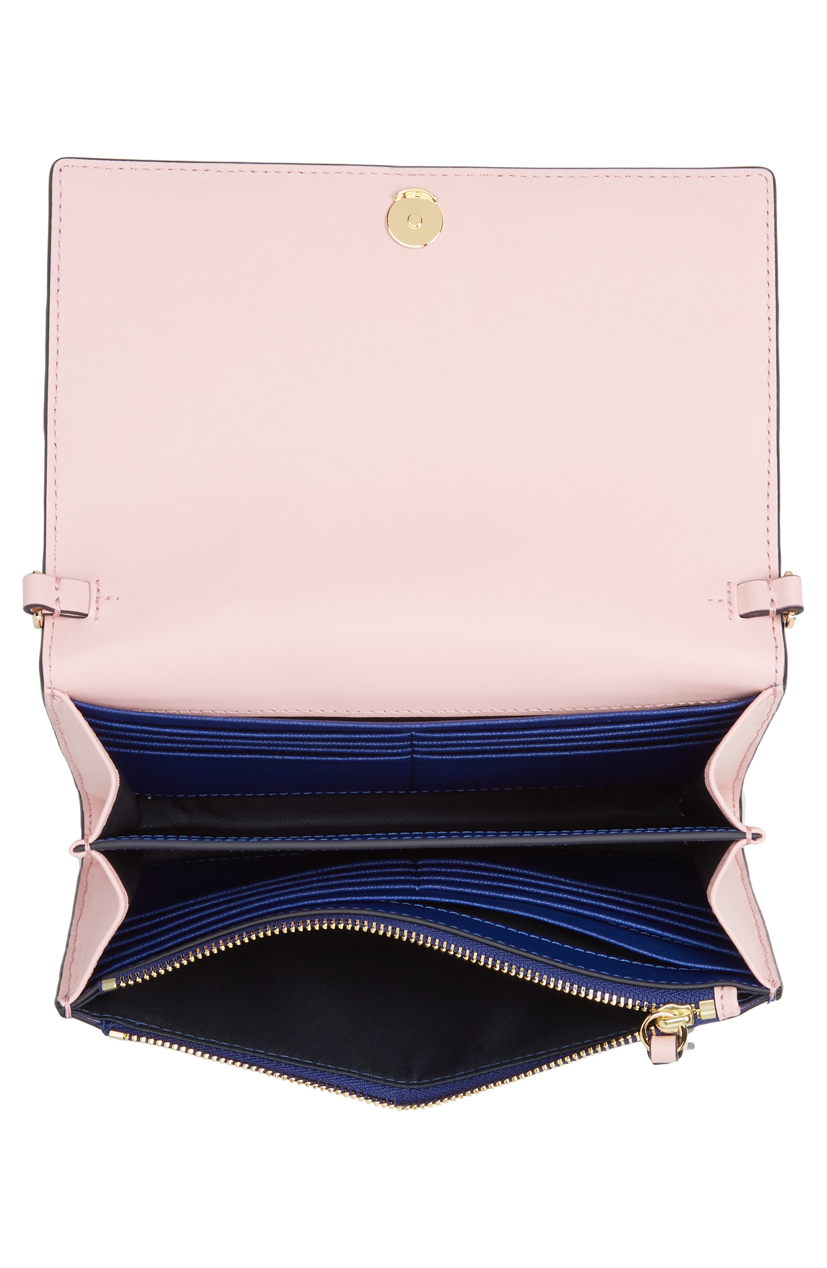 Robinson Colorblock Leather Wallet on a Chain, Alternate, color, MULTI
