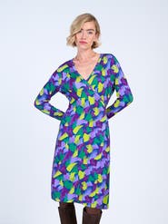 Kettlewell Long Sleeve Printed Wrap Dress
