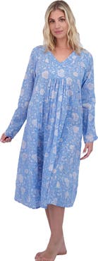 Mer St. Barth Women's "Le Reve" St Barth Caftan Blue Floral