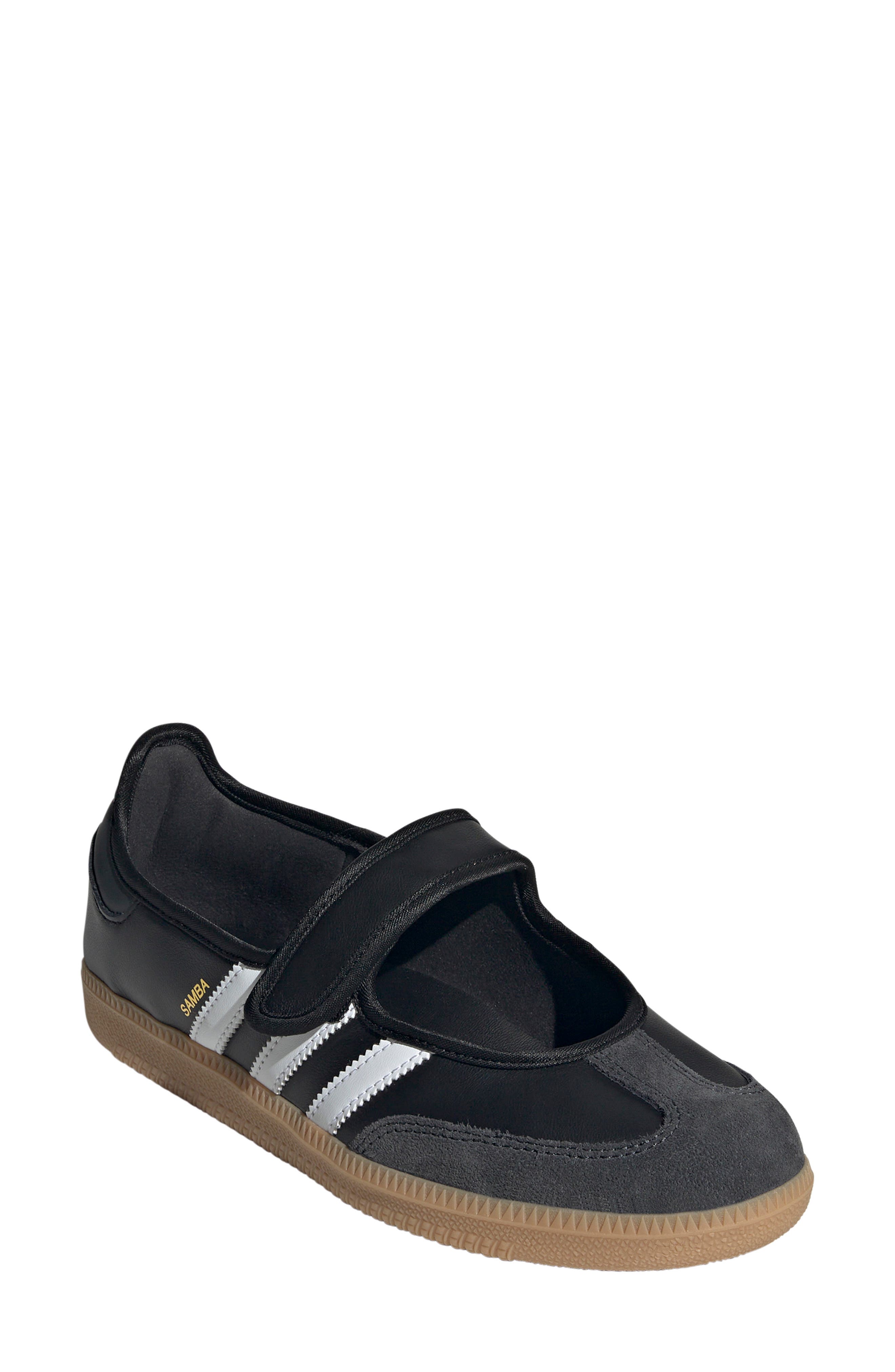 adidas Samba Jane Sneaker, Main, color, White/ Carbon/ Black