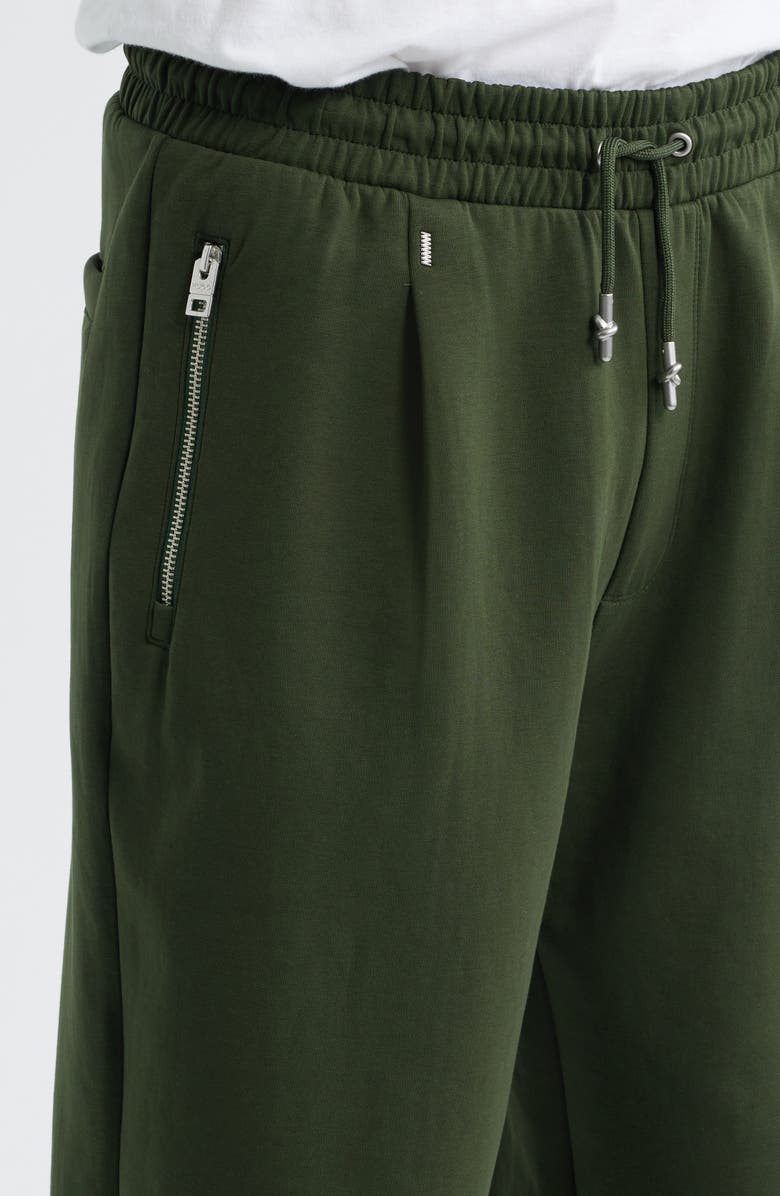 HUGO Dargen Knit Drawstring Pants, Alternate, color, Dark Green