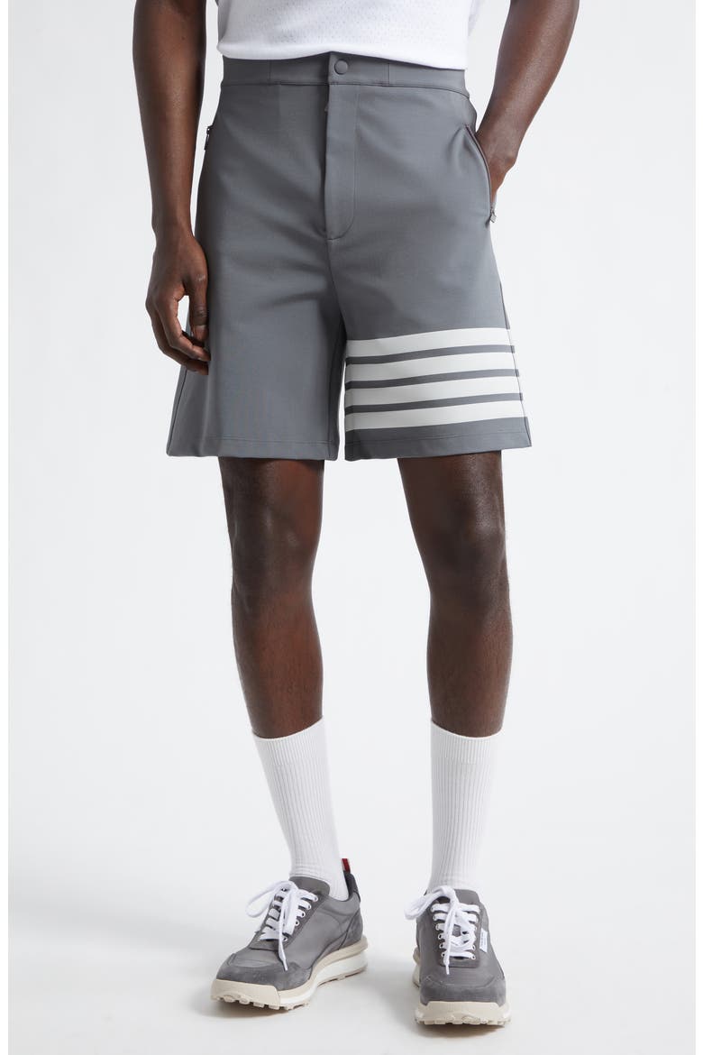4-Bar Tech Shorts, Main, color, MEDIUM GREY
